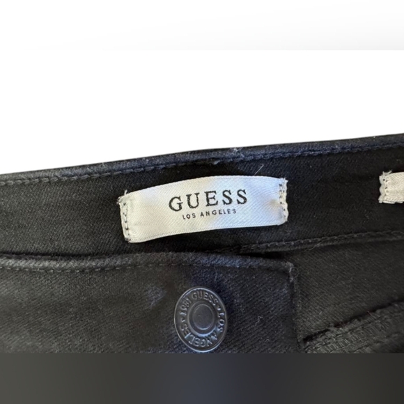 Guess 1981 EUC Skinny Jean High Rise Black Size 30 - Picture 9 of 10
